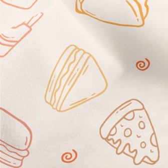 Simple Style Fast Food Pattern Micro Fleece