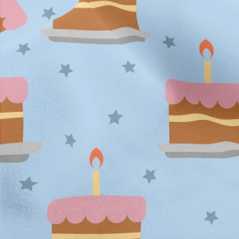 Birthday Cake With Stars Micro Fleece