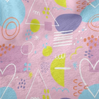 Colorful Love Triangle Circula Minky