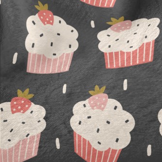 Cute Strawberry Cupcake Minky