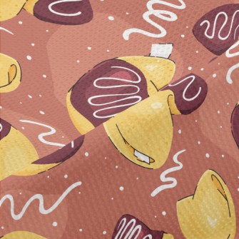 Hand Drawn Fortune Cookies Piqué