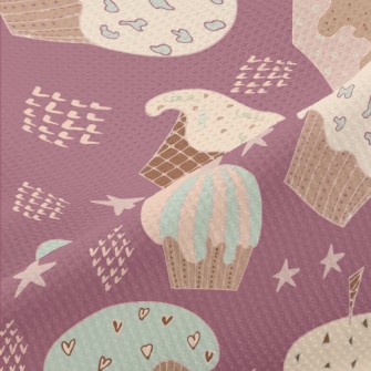 American Abstract Cup Cake Piqué