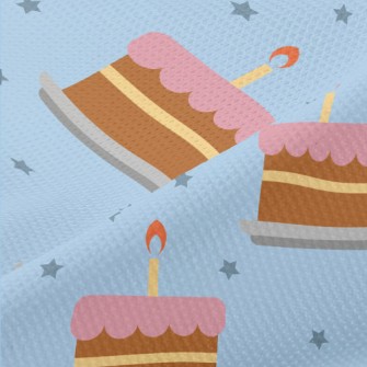 Birthday Cake With Stars Piqué