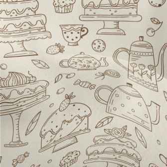 Teapot Biscuits Lightweight Performance Linen