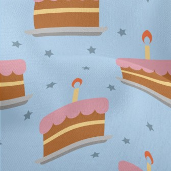 Birthday Cake With Stars Lightweight Performance Linen