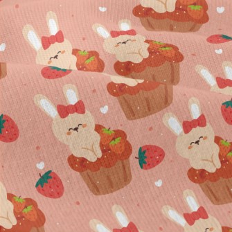 Bunny In Strawberry Cupcake Modern Jersey