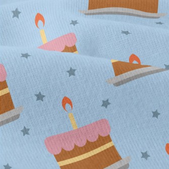 Birthday Cake With Stars Modern Jersey