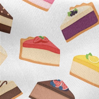 Various Flavors Slice Cake Jersey Backed Fleece