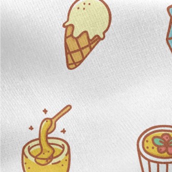 Dessert Lollipop Milk Flour Jersey Backed Fleece