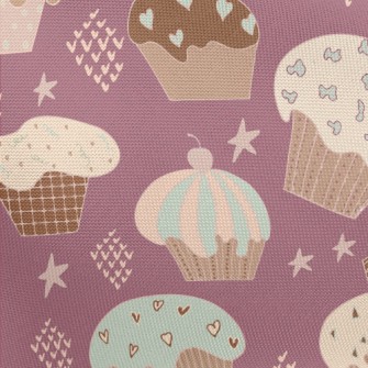 American Abstract Cup Cake Pongee