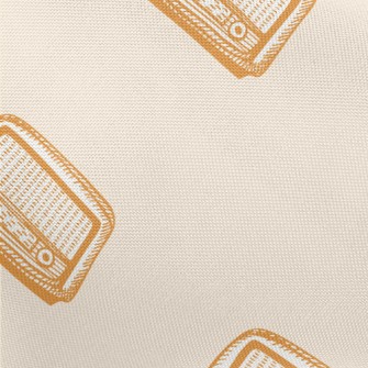 Retro Hand Drawn Radio Pongee