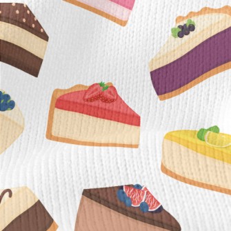 Various Flavors Slice Cake Stretch Jersey