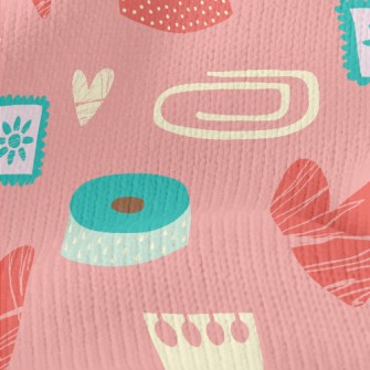 Hand Drawn Love Heart Paper Cl Stretch Jersey