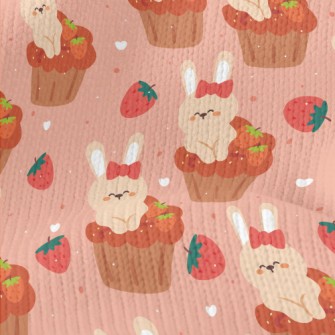 Bunny In Strawberry Cupcake Stretch Jersey