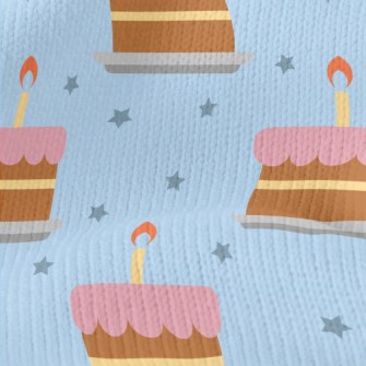Birthday Cake With Stars Stretch Jersey