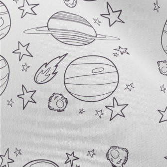 Planets And Meteors Chiffon