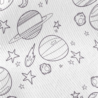 Planets And Meteors Standard Corduroy