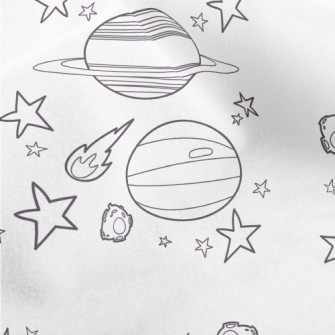 Planets And Meteors Micro Fleece