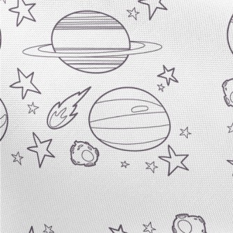 Planets And Meteors Pongee