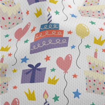 Cute Birthday Cake Gift Balloo Athletic Mesh Flat Back