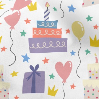 Cute Birthday Cake Gift Balloo Micro Fleece