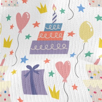Cute Birthday Cake Gift Balloo Stretch Jersey