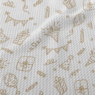 Line Birthday Balloon Gift Ban Birdseye Piqué