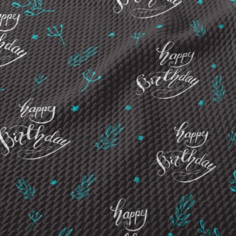 Simple Birthday English And Gr Birdseye Piqué