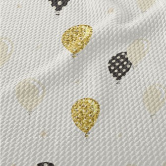 Balloons Of Various Colors Birdseye Piqué