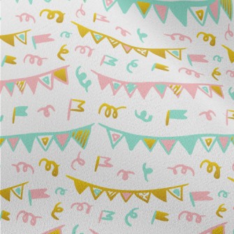 Cute Hand Drawn Colorful Banne Chiffon