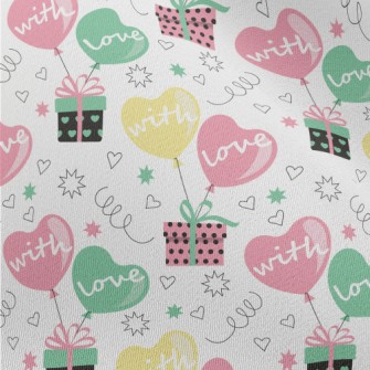 Love Balloons And Gifts Chiffon