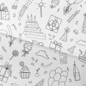 Simple Birthday Cake Gift Patt Waterproof Oxford