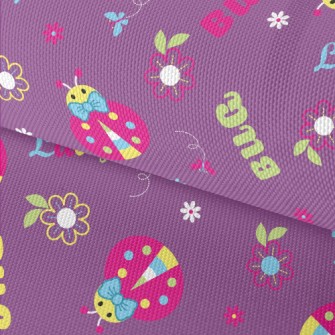 Colorful Ladybug Flowers Waterproof Oxford