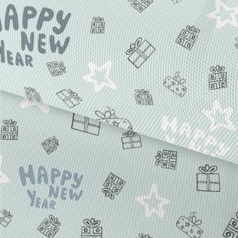 Happy New Year And Gift Stars Waterproof Oxford