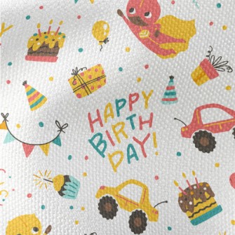 Kids Superman And Birthday Par Waterproof Canvas