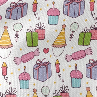Party Hat Gift Cake Candy Waterproof Canvas