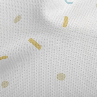 Simple Colorful Geometric Shap Athletic Mesh Flat Back