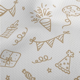 Line Birthday Balloon Gift Ban Athletic Mesh Flat Back