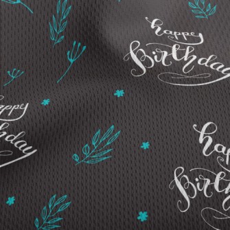 Simple Birthday English And Gr Athletic Mesh Flat Back