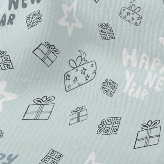 Happy New Year And Gift Stars Terry