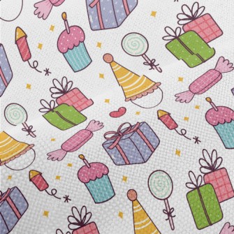 Party Hat Gift Cake Candy Performance Linen