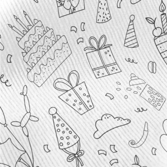 Simple Birthday Cake Gift Patt Standard Corduroy