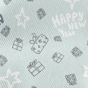 Happy New Year And Gift Stars Standard Corduroy