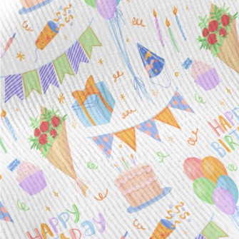 Colorful Birthday Balloon Cake Standard Corduroy
