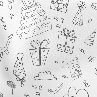 Simple Birthday Cake Gift Patt Stretch Ponte