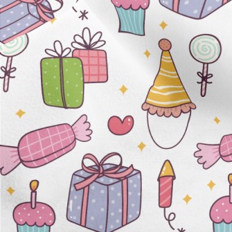 Party Hat Gift Cake Candy Micro Fleece