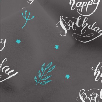 Simple Birthday English And Gr Micro Fleece