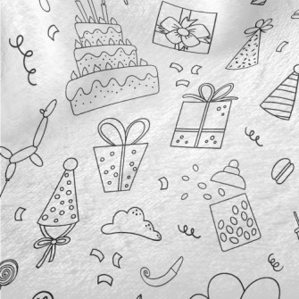 Simple Birthday Cake Gift Patt Minky