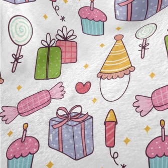 Party Hat Gift Cake Candy Minky