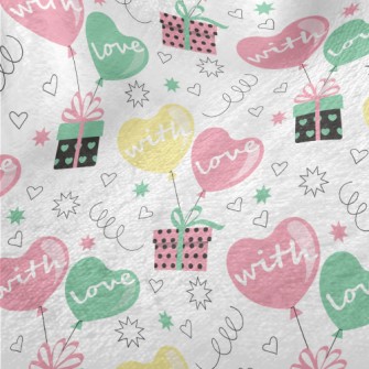 Love Balloons And Gifts Minky
